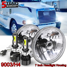 Fit Freightliner Coronado 7 Inch Round Led Headlight Bulbs High Low Beam Fit Freightliner Coronado 7 Inch Round Led Headlight Bulbs High Low Beam
