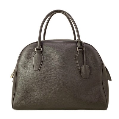 THE ROW India 12 Dark Brown Leather Handbag | eBay