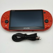 SONY PS Vita PCH-2000 Console Orange Very Good Fast Shipping No joystick drift.