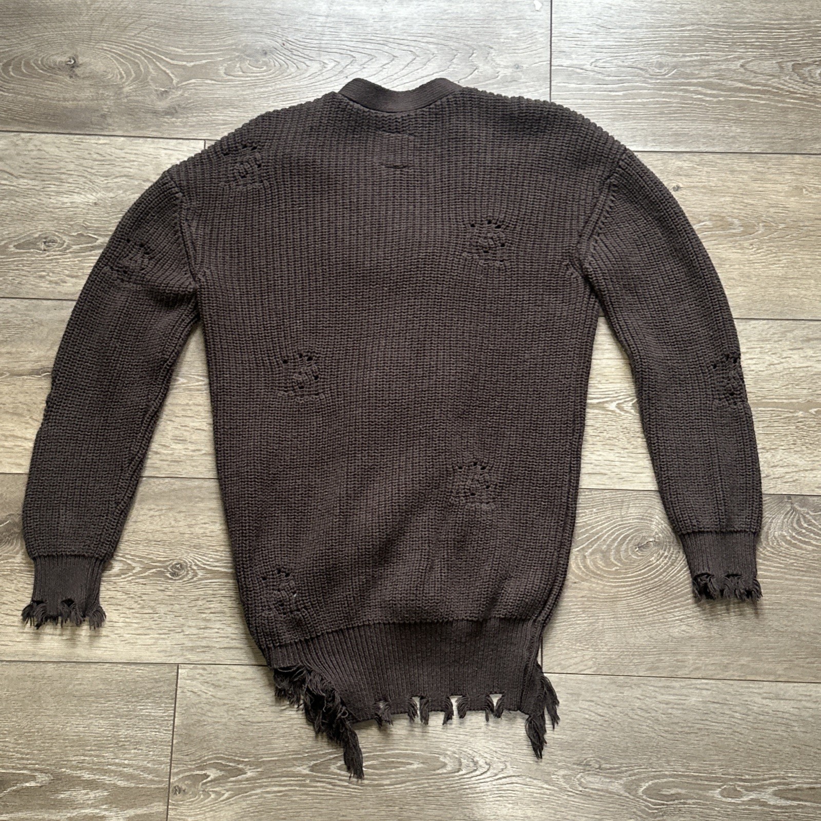 Chaser Button Down Deconstructed Sweater Cardigan… - image 10