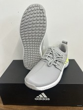 Mens adidas Adicross Bounce Spikeless Golf Shoes, Grey/Neon, UK7.5, NEW