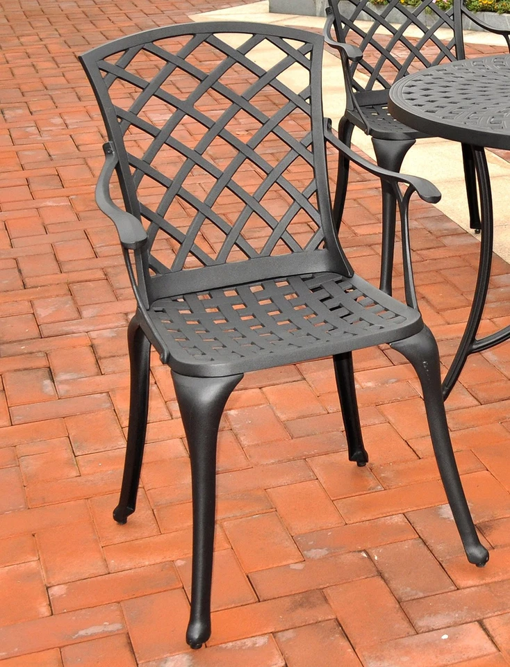 Sedona 2-Piece Outdoor Chair Set, High Back Cast Aluminum Patio Chairs for Di... - Image 2 of 3