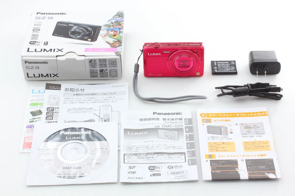 [Top MINT] Panasonic Lumix DMC-SZ9 Pink 16.1 MP Digital Camera 10X Zoom F JAPAN - Image 2 of 4