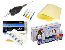 Spark Tattoo Cartridge Needle Adapter Grip Kit for Coil Machines