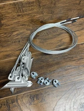 4 pcs Ground Earth Cable Anchor Trapping Tent Trees 42” Long Similar To Duckbill