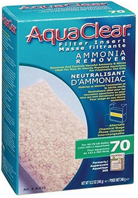 Aqua Clear Aquaclear 70 Ammonia Remover Inserts, Aquarium Filter Replacement Med