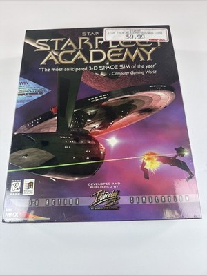 Factory Sealed Brand New Star Trek Starfleet Academy Big Box Pc Win95 Interplay
