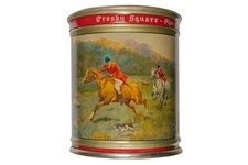 Rare 1940s “Crosby Square” litho dome top 50 cigar tin in very good condition