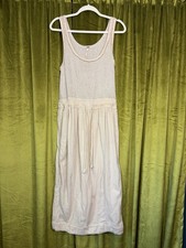 Free People Beige Woven Beige Off White tank midi dress. Size XS. Retail $138