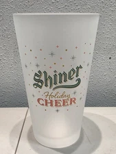 Shiner Bock Holiday Cheer 'Tis the Season for Cheer Frosted Pint Glass
