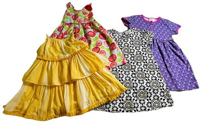 LOT of 4 Girls Dresses Size 5 Hanna Andersson (2), Haute Hippie, Penelope Mack