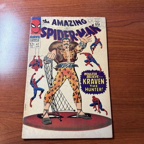 Amazing Spider-Man #47 1967 Marvel Kraven the Hunter GD Complete Silver Age