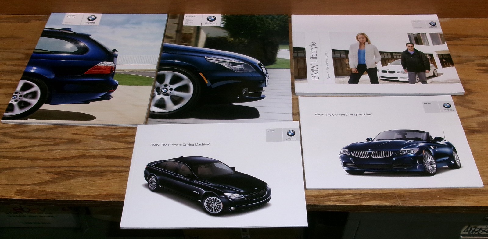 Original 2009 BMW 5 Series Sedan & Sports Wagon Sales Brochure Lot of 5 535i