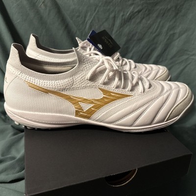 Mizuno Morelia Neo SALA β JAPAN TF White Pearl Gold Q1GB264050 Men's Size 10.5