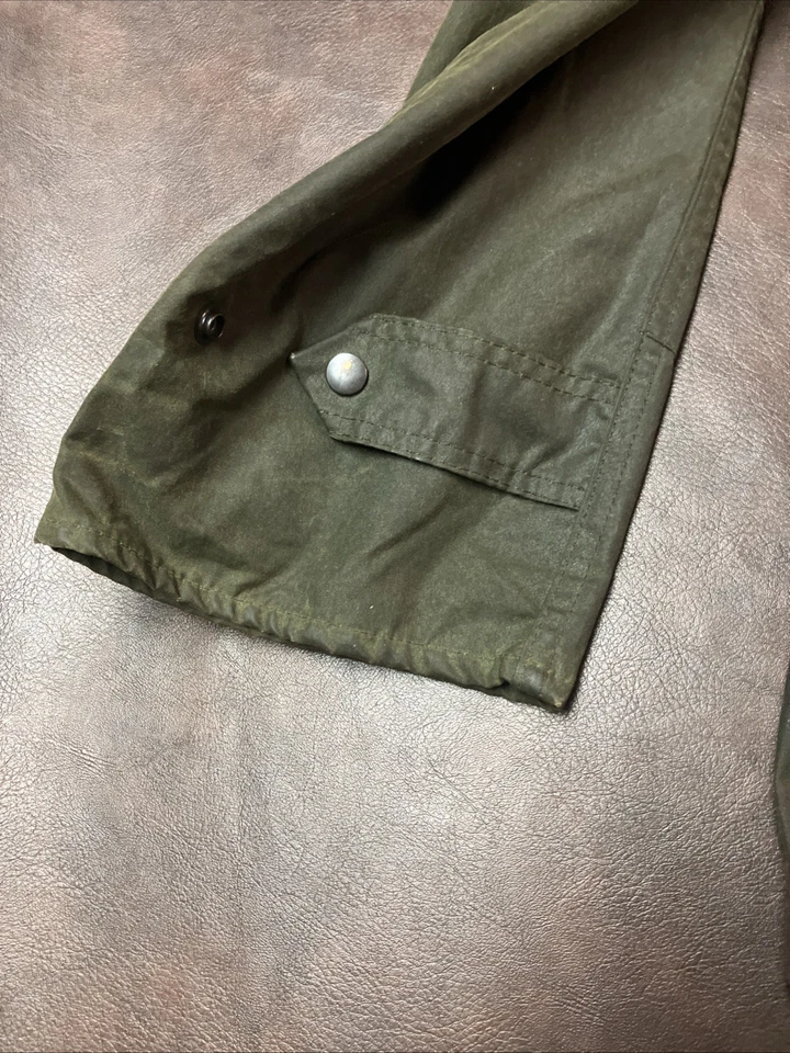 Abrigo de equitación australiano largo de lujo Driza Bone vintage talla L lona encerada piel al óleo Foto 4 de 4