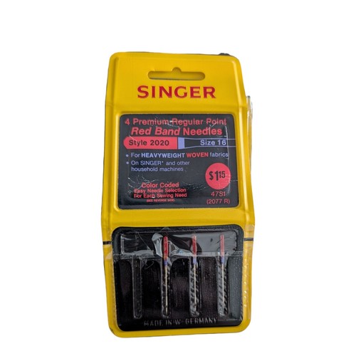 Singer Machine Sewing Needles 2020 Sizes 80/11 70/9 14 16 Red Band 25 Total - Picture 4 of 7