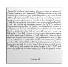 Fridge Magnet Psalms Chapter 32 English TEHILLIM Old Testament Holy Bible Torah
