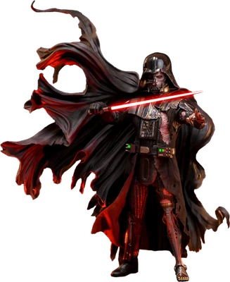 Star Wars Darth Vader BATTLE DAMAGED DELUXE Version Hot Toys Sideshow DX45 - Photo 1/4