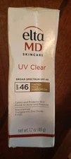 EltaMD Sunscreen UV Clear Skincare Broad Spectrum SPF 46 Tinted Face Sunscreen 