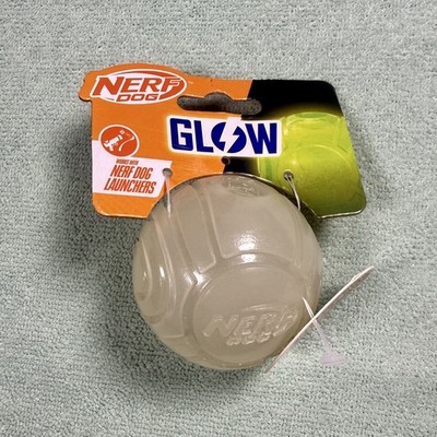 Durable Nerf Dog Glow Ball Toy   Glow in the Dark Fetch Ball   Strong Rubber