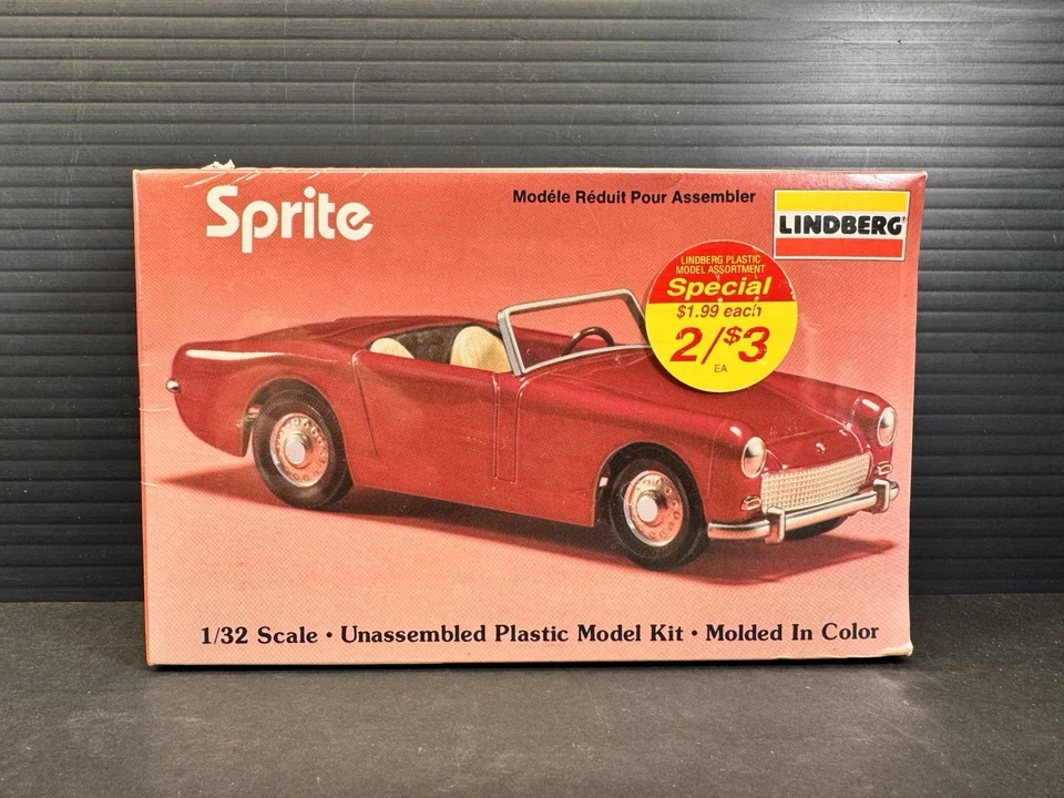 Lot of (4) 1:32 Scale Lindberg Plastic Model Car Kits All Factory Sealed DF4 - Image 3 of 4