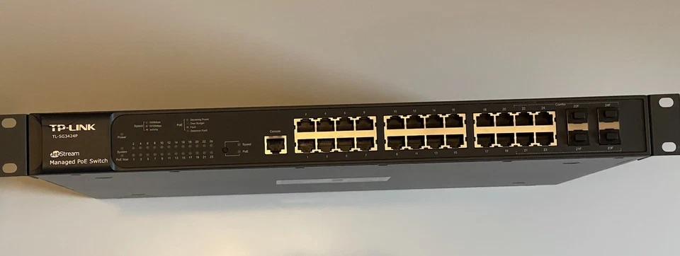 TP-Link TL-SG3424P JetStream Gigabit Managed PoE Switch, Gebraucht