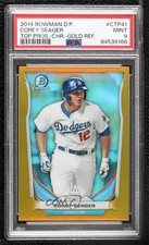 2014 Bowman Draft Gold Refractor 28/50 Corey Seager #CTP-41 PSA 9 MINT 2e6