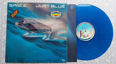 SPACE Just Blue VINYL Blue Translucent LP 33T Electro Disco LD 8523 von 1978