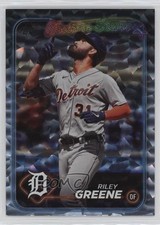 2024 Topps Series 1 Future Stars Silver Crackle Foil Riley Greene #274 1as3