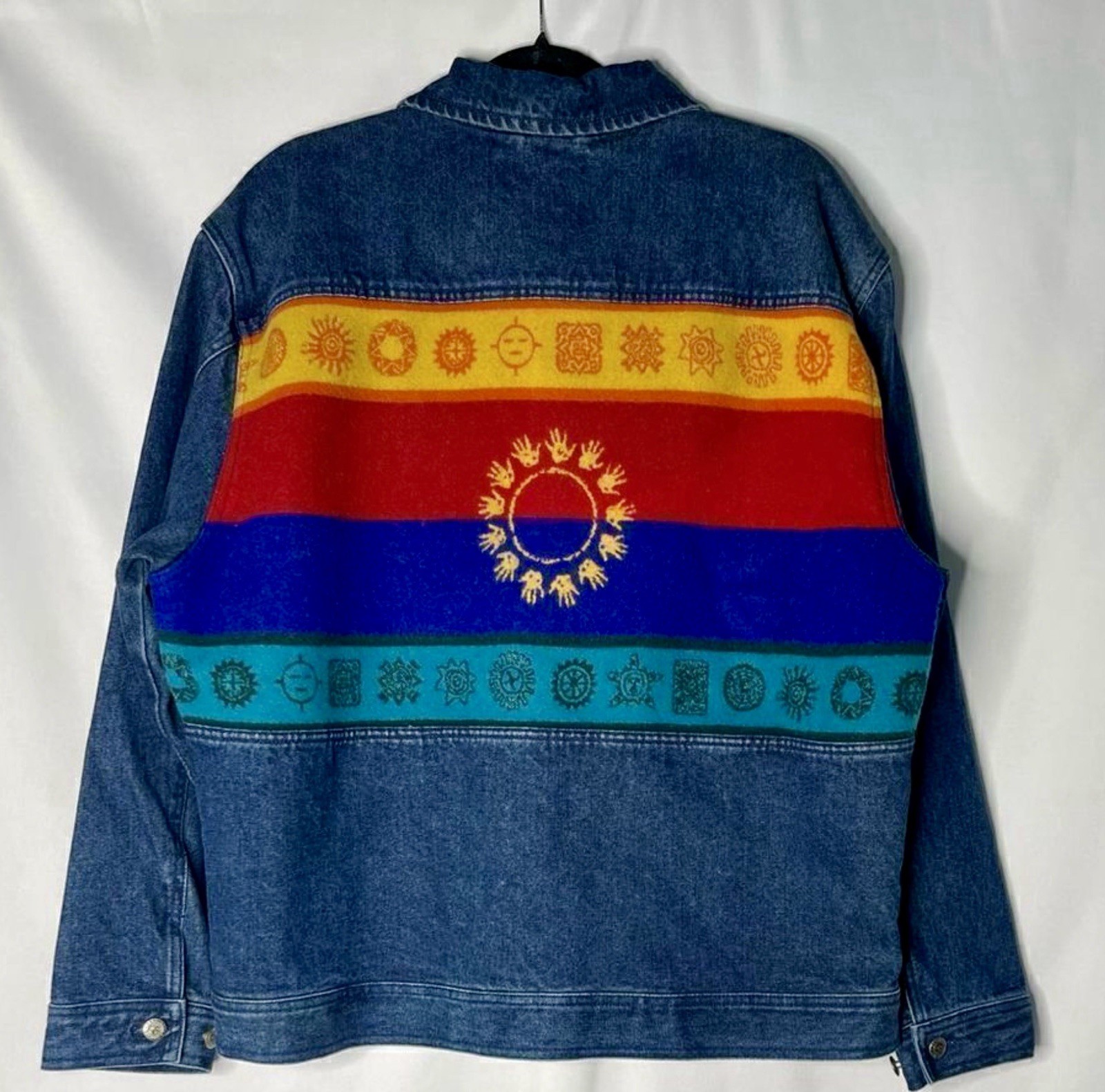 PENDLETON AZTEC RAINBOW SUN WOOL BLANKET WESTERN … - image 1