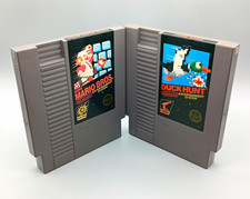 Super Mario Bros. & Duck Hunt Nintendo NES Both 5 Screw Authentic Tested