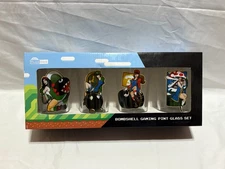 Super Mario Pinup Bombshell Gaming Pint Glass 4 Pack Think Geek