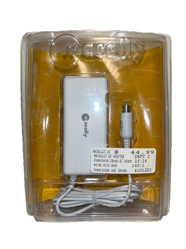 Macally AC Adapter For G4 PowerBook & White G3 iBook 24V DC 2A Compact 12’PSAC4 - 第 1/3 張圖片