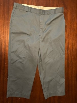 Vintage 80s Dickies 874 Made In USA Blue Work Pants 42x28