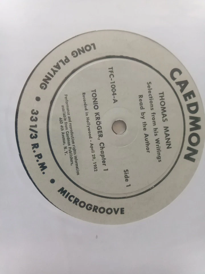 THOMAS MANN Selections From His Writings Read By The Author In German / 1st 1952 - Image 2 of 4