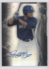 2014 Bowman Sterling Prospect Refractor 13/150 Gareth Morgan #BSPA-GM Auto 0s3