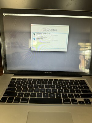 APPLE MACBOOK PRO 15  2008 WORKS AND STUCK ON OS X YOSEMITE ***FOR PARTS ONLY***