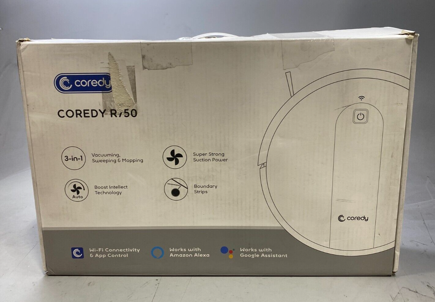 Coredy R750 3in1 Robotic Sweep Vacuum Mop Cleaner Black