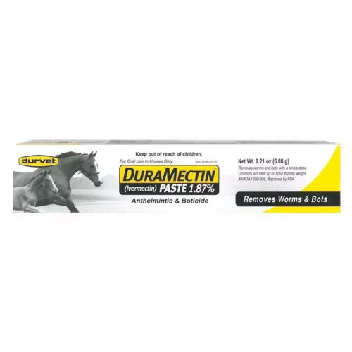 3 Pack Durvet Duramectin Equine Wormer Paste -3 Tubes NEW Exp 2027 - Picture 2 of 4