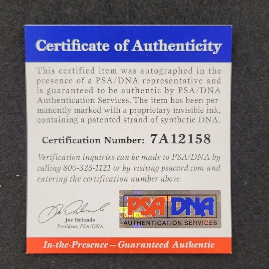 STEVE CARLTON Signed 3-inscription STAT MLB Baseball LE # /32 ~ PSA Witness COA - Image 3 of 4