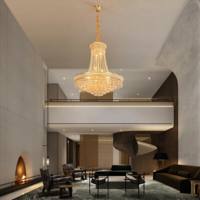 French Empire Style Luxury Crystal Chandelier Pendant Hanging Lamp Ceiling Light