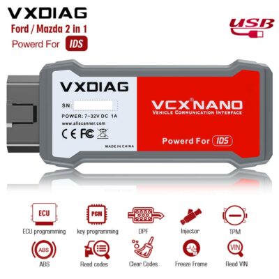 VXDIAG VCX Nano Compatible for Ford/Mazda 2 in 1 Diagnostic Tool with IDS Progra