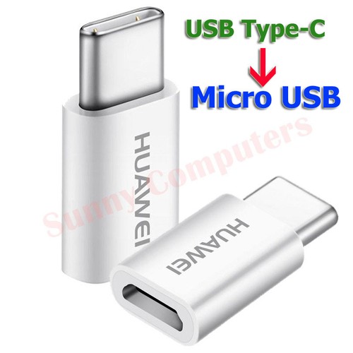 Original USB 3.1 Type-C to Micro USB Adapter Converter For Huawei P20 Pro AU New - 第 1/1 張圖片