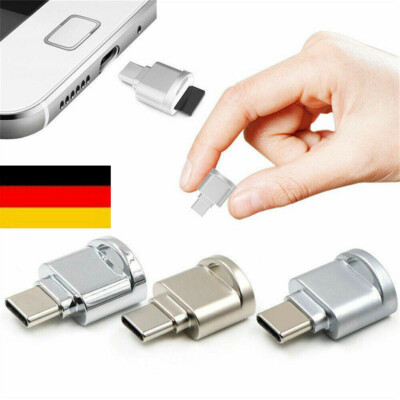 USB-C Micro SD OTG Adapter Kartenleser Speicherkartenleser Smartphone Laptop-DE