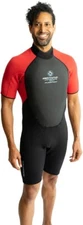 Airtime Watertime Men's Floater Spring Suit Wetsuit, Red/Black, Size XL