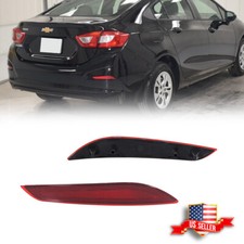 2pcs Red Lens Rear Bumper Bar Reflector Light Kit For 2016-2019 Chevrolet Cruze 2pcs Red Lens Rear Bumper Bar Reflector Light Kit For 2016-2019 Chevrolet Cruze
