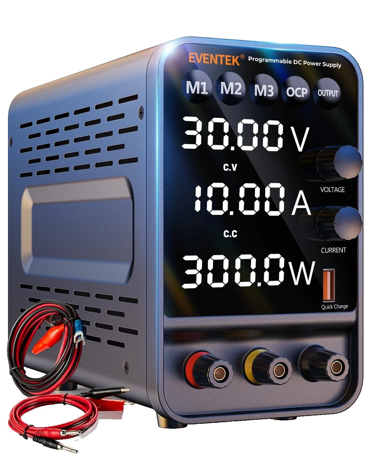Adjustable 10 A Maximum Current Output 30 V Maximum Voltage Output Power Supplies
