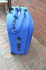 Blue Suitcase Cosmopolitian Brand