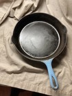 RARE Griswold Cast iron   Blue Enamel #8 Skillet And Cover — photo 6