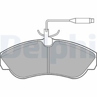 Delphi LP878 Bremsbelagsatz, Scheibenbremse FüR CitroËN Passend FüR Fiat